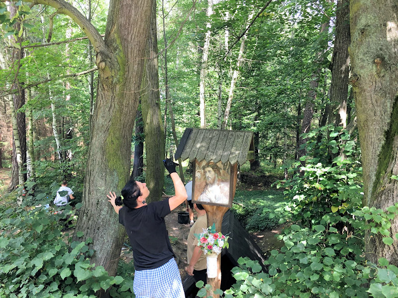 Oprava studánky U pána Krista